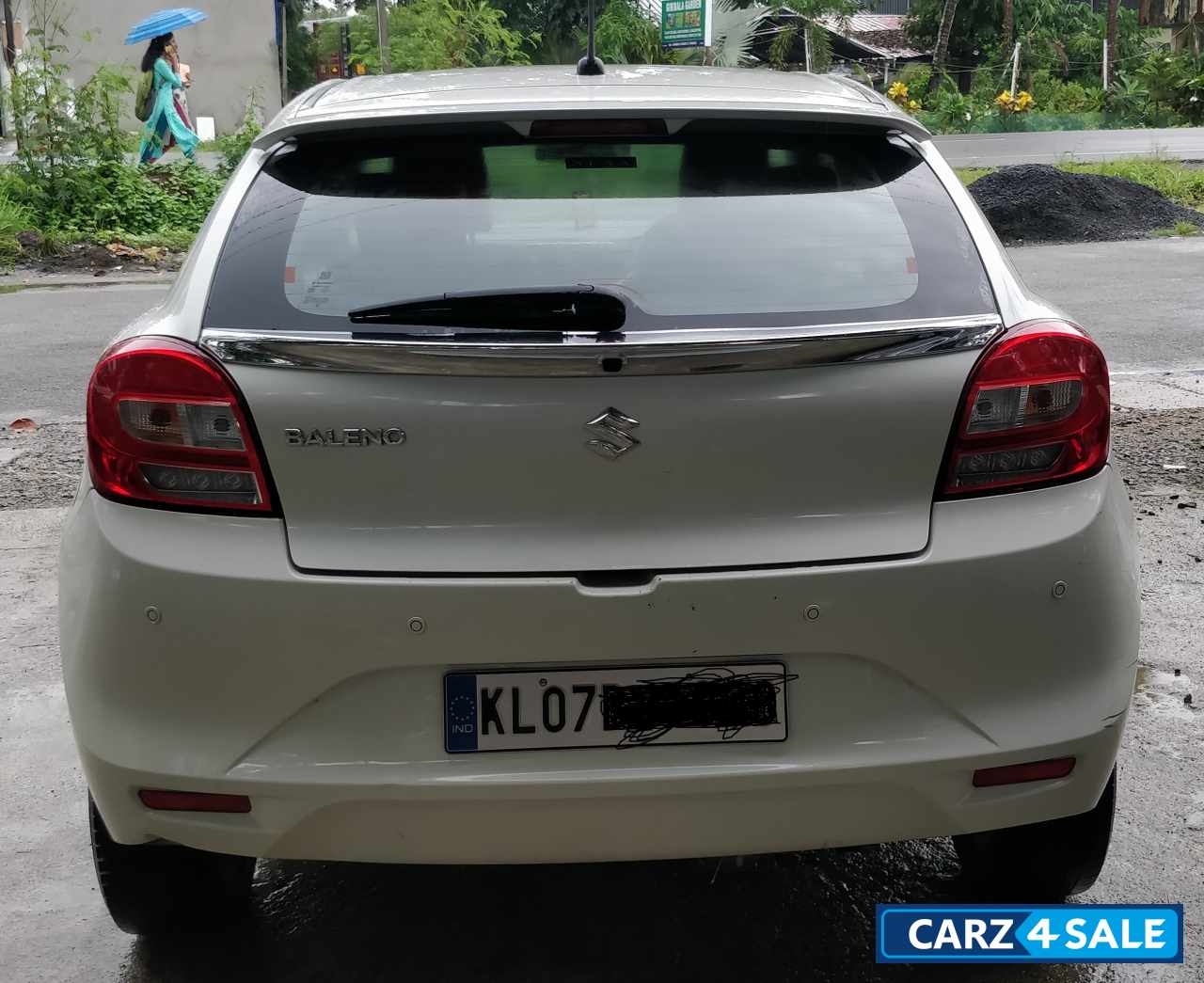 White Maruti Suzuki Baleno Alpha 1.3