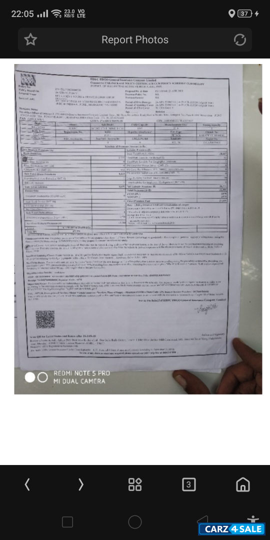 Polar White Hyundai Xcent SX 1.2