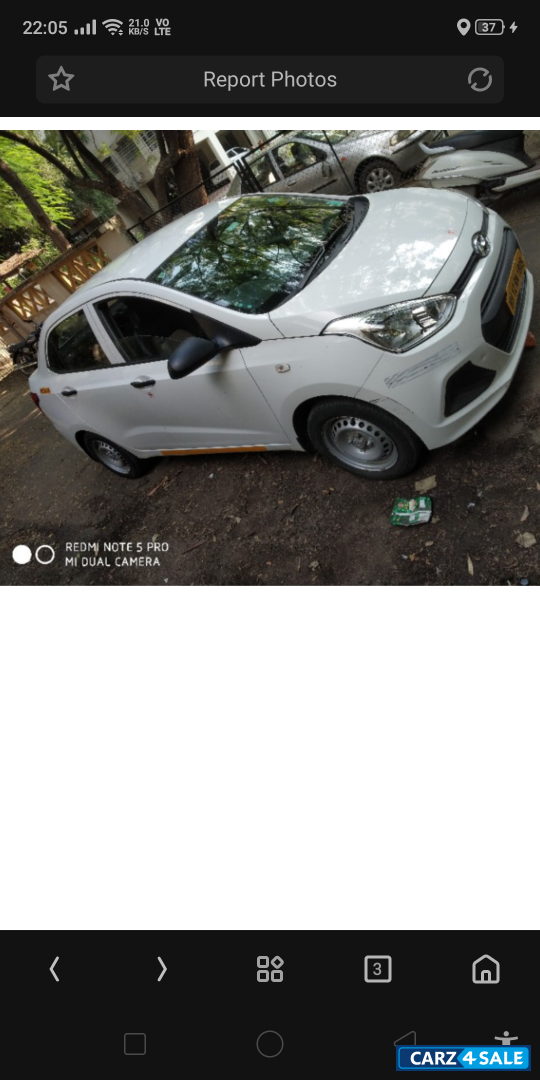 Polar White Hyundai Xcent SX 1.2