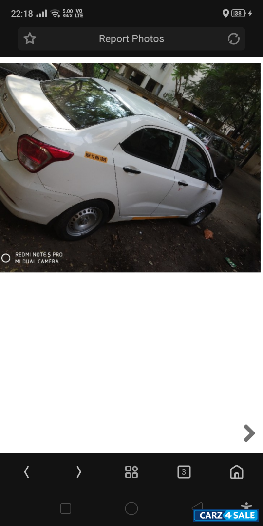 Polar White Hyundai Xcent SX 1.2