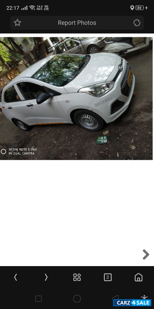 Polar White Hyundai Xcent SX 1.2