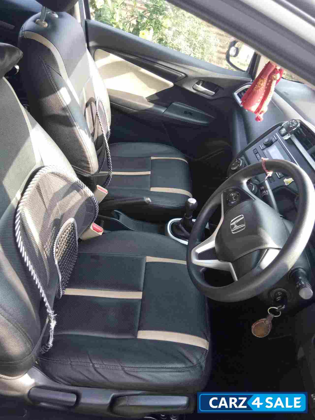 Pearl White Honda Jazz S MT