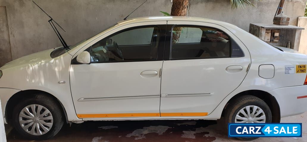 White Toyota Etios GD