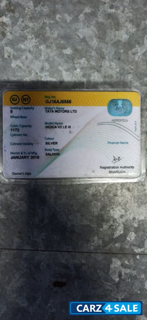 Silver Tata Vista Tech LX BS III