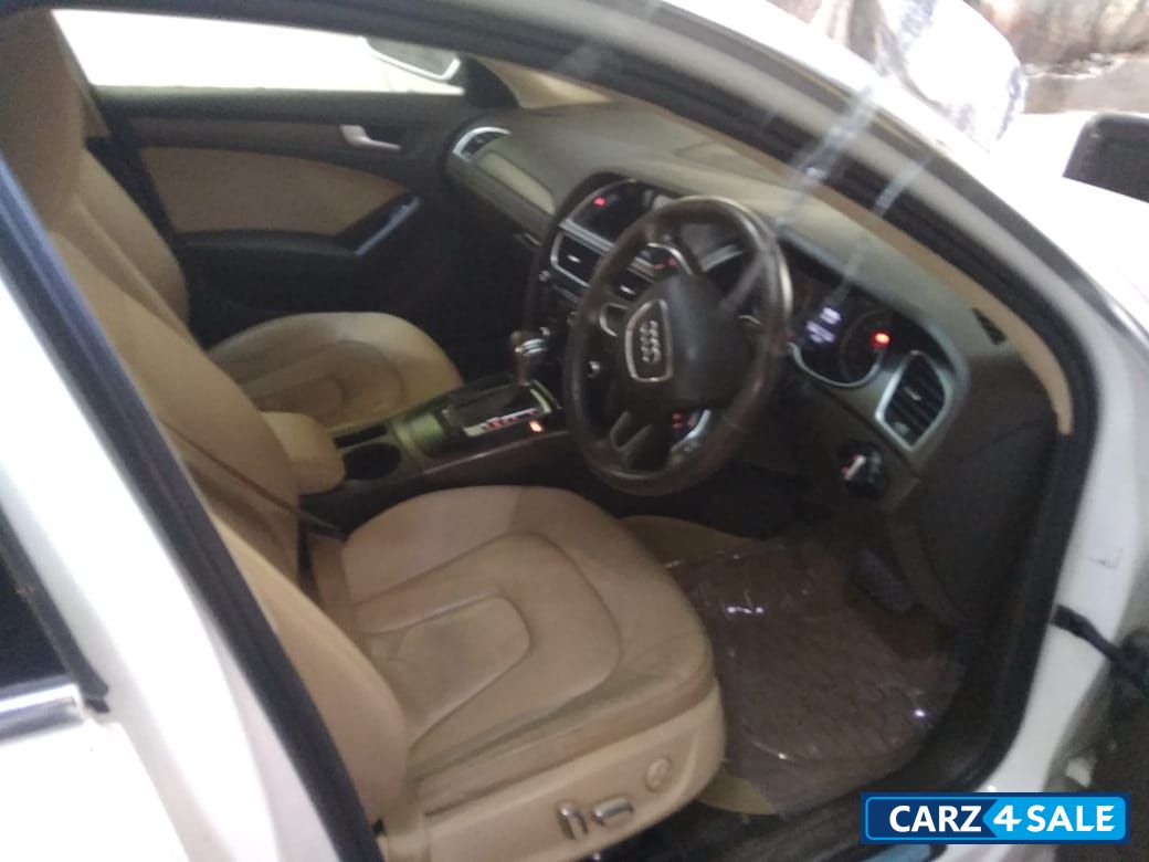 White Audi A4 2.0 TDI 177 bph Premium