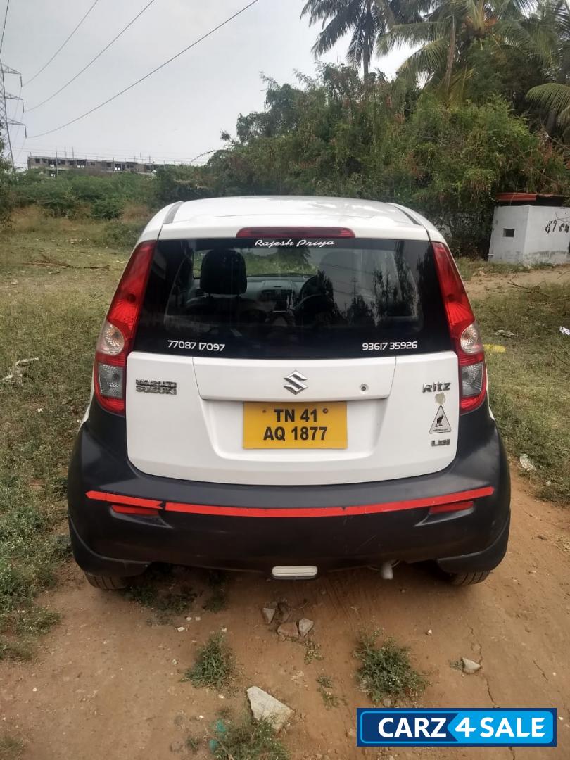 White Maruti Suzuki Ritz Ldi BS-IV