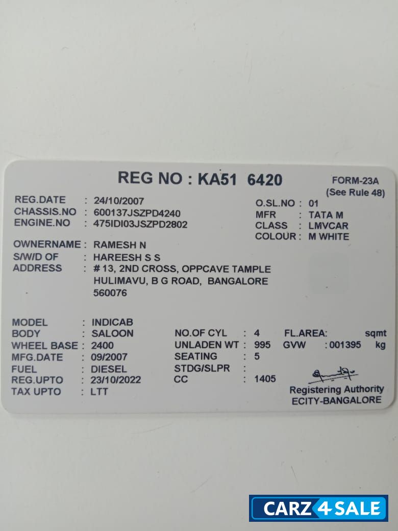 Tata Indicab DLE BS-III