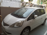 White Honda Jazz