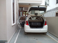White Honda Jazz