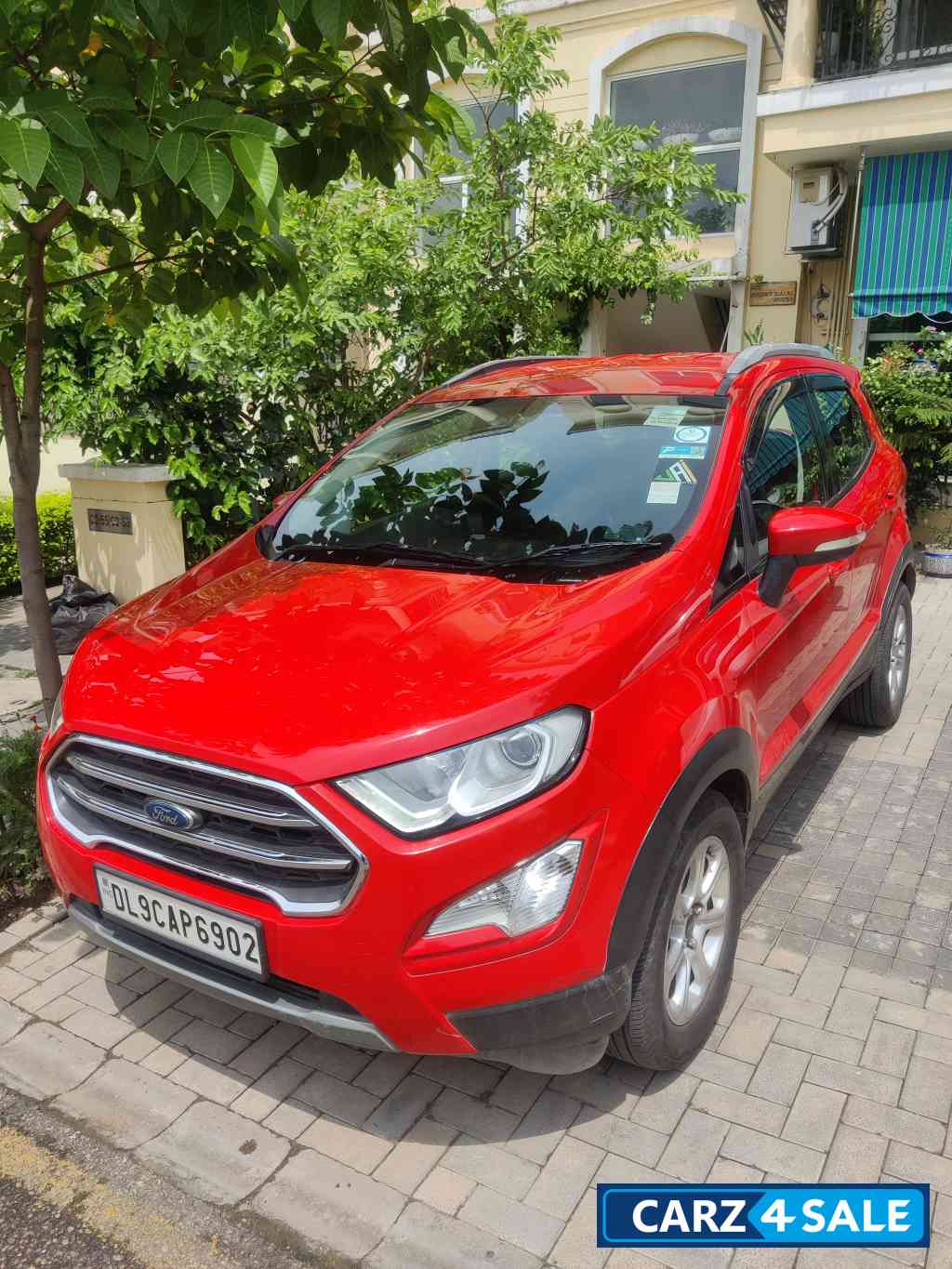 Race Red Ford Ecosport 1.5l titanium diesel