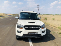 White Mahindra Scorpio S10 4WD