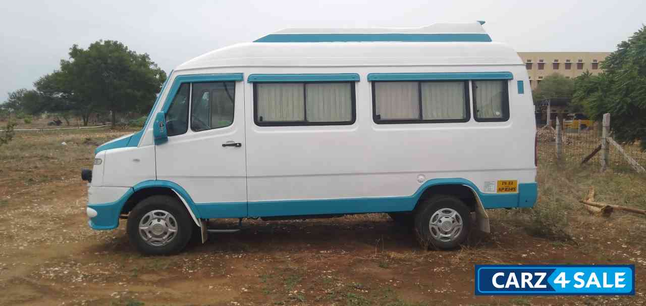 White And Blue Force Motors Commercial Traveller