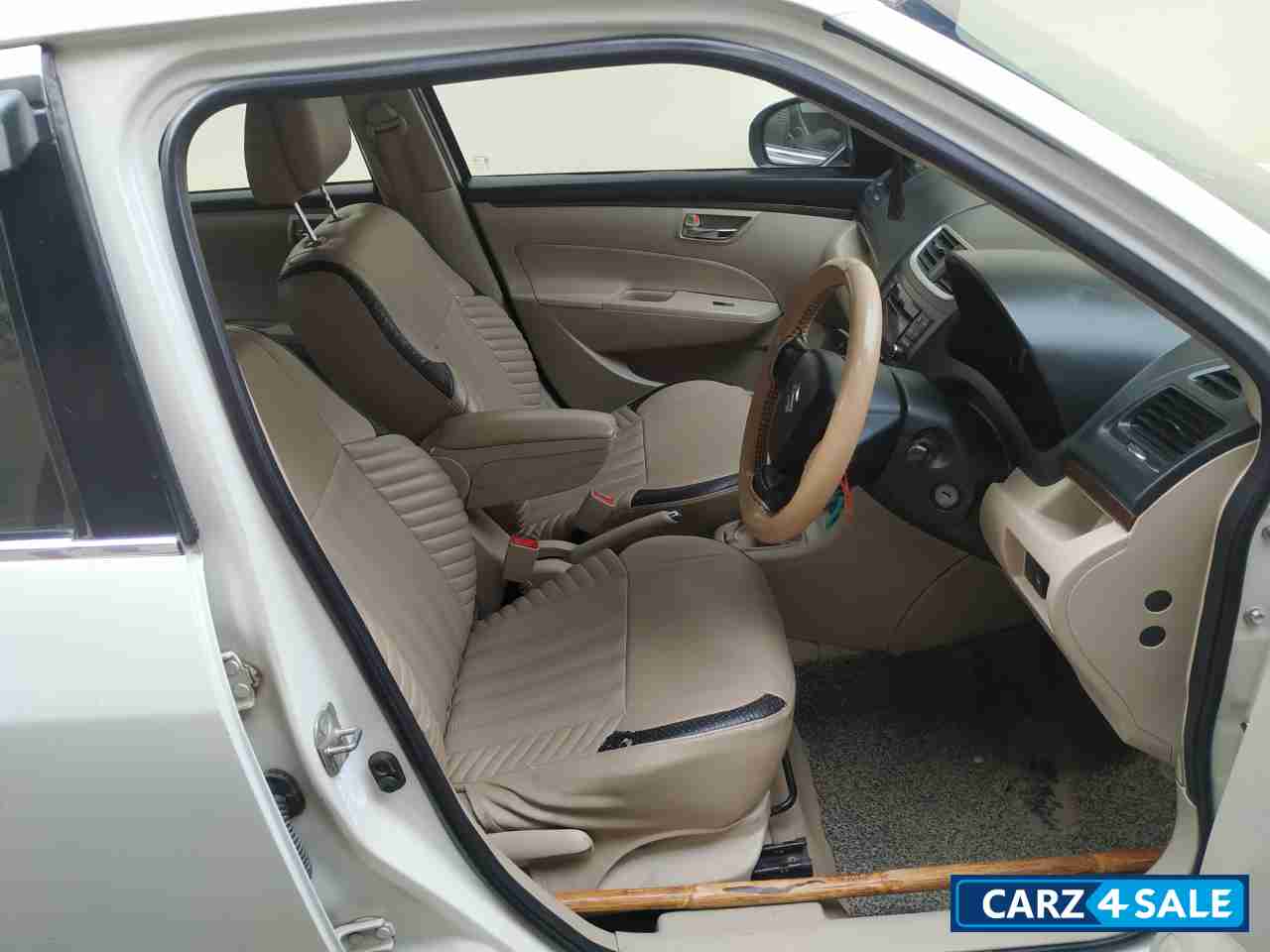 White Maruti Suzuki Dzire VDI Diesel