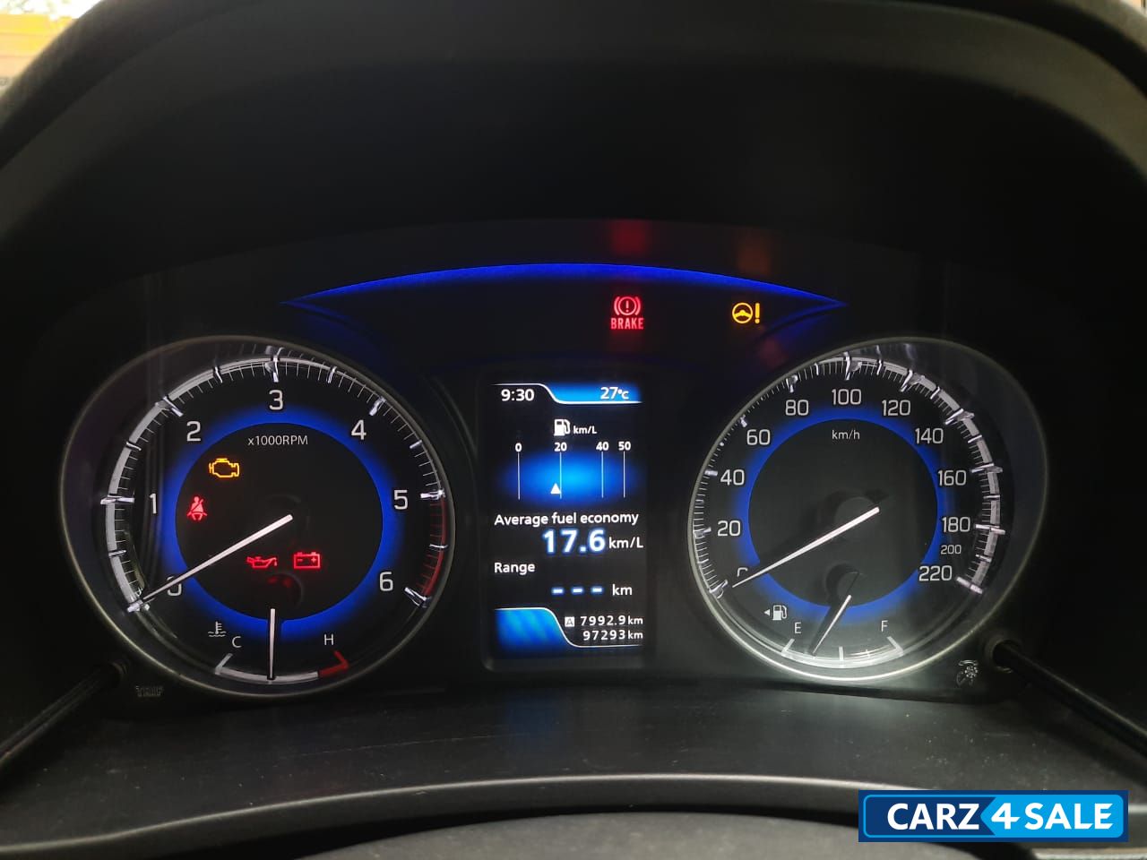 Blue Maruti Suzuki Baleno Zeta 1.3