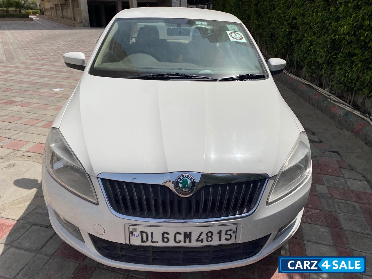 White Skoda Rapid Diesel