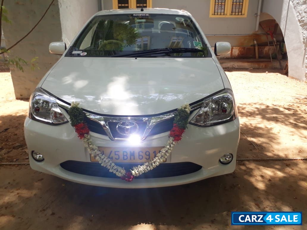 White Toyota Etios GD
