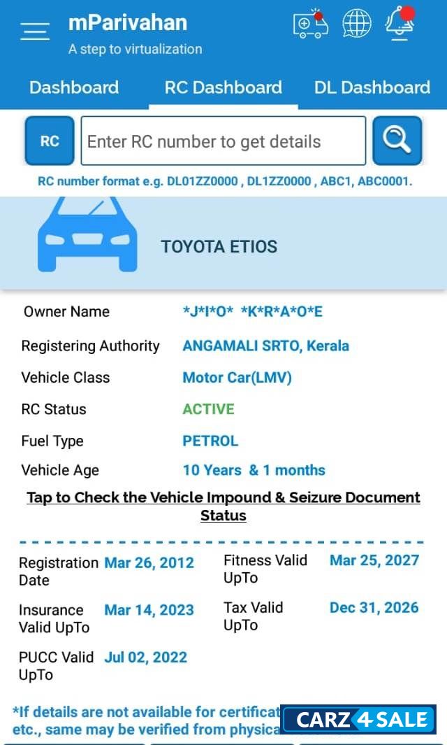 Toyota Etios Liva G