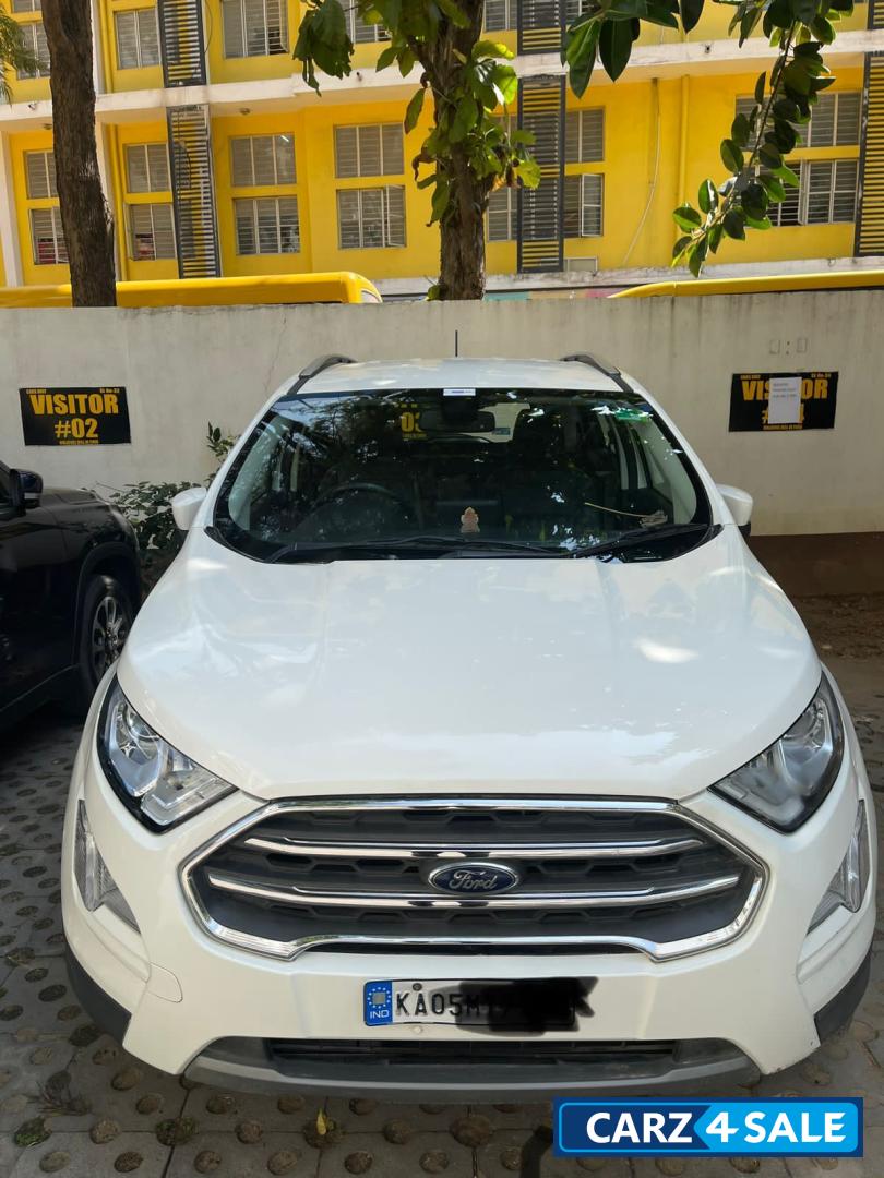White Ford EcoSport 1.5 Petrol Titanium Plus MT