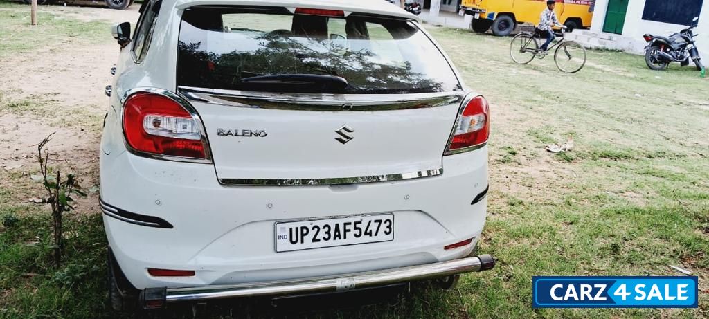 Pearl White Maruti Suzuki Baleno Zeta