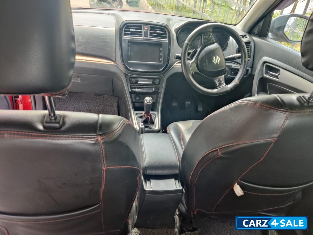 Red Maruti Suzuki Vitara Brezza Zdi plus dual tone