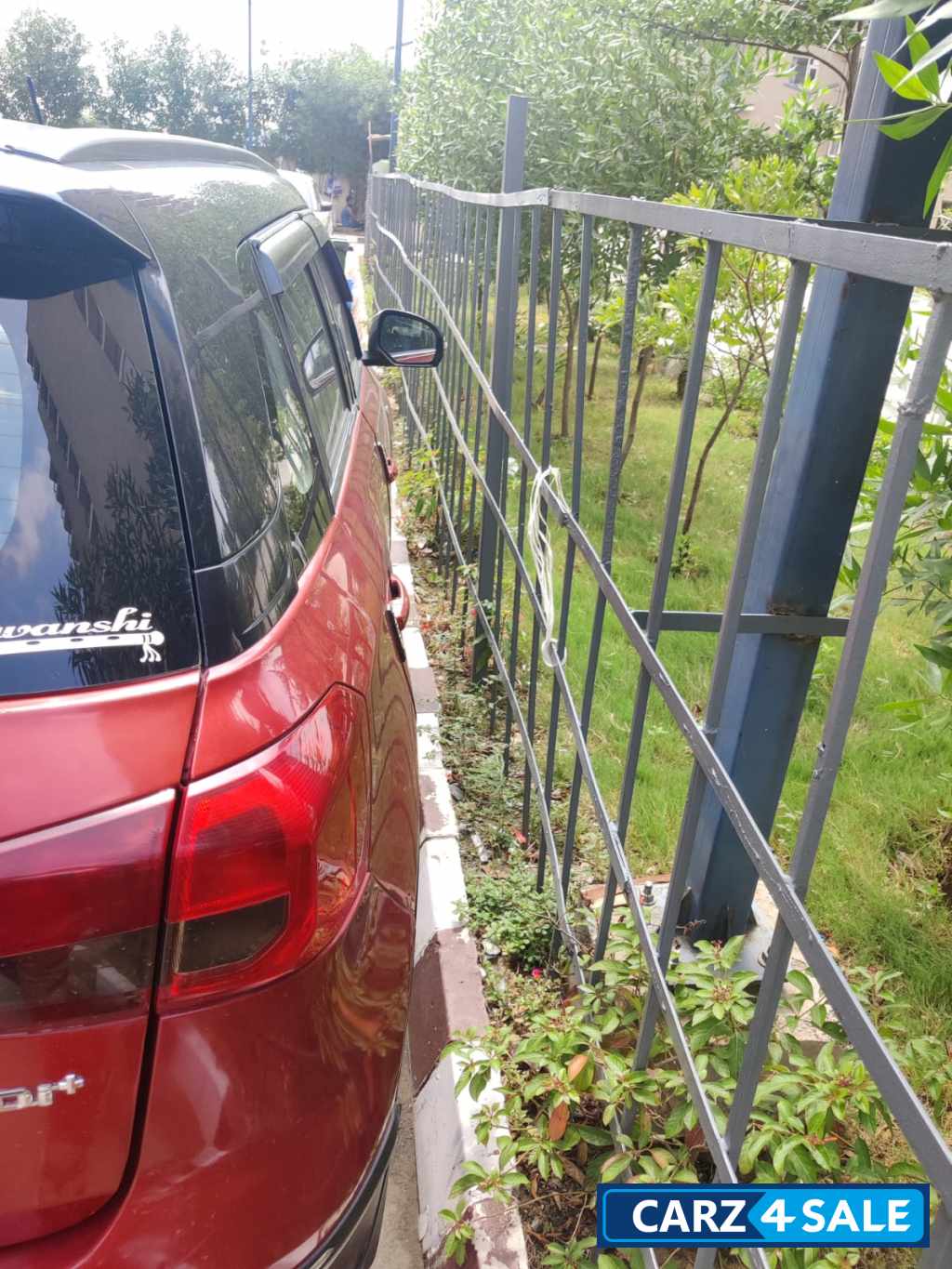 Red Maruti Suzuki Vitara Brezza Zdi plus dual tone