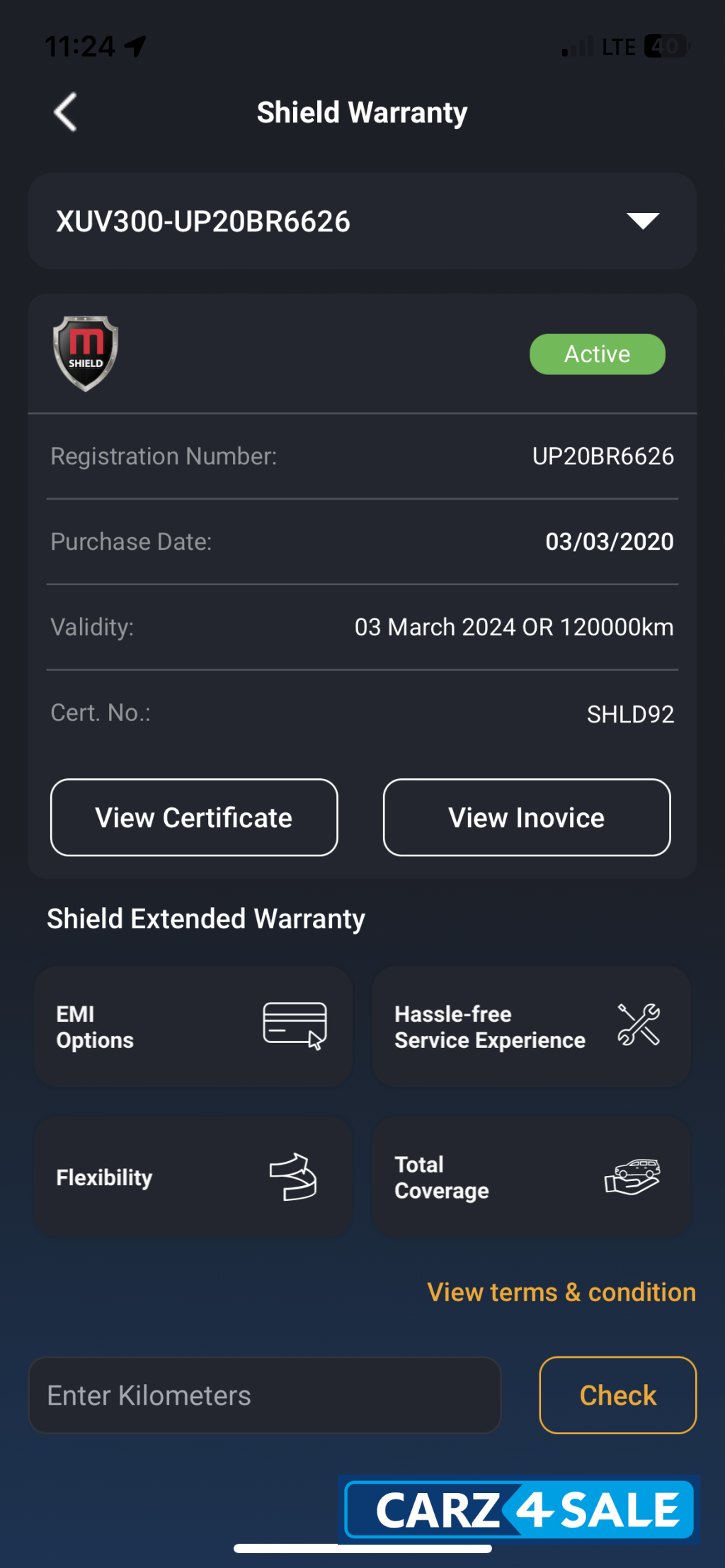 Silver Mahindra XUV300 W8(O)