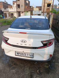 Polar White Hyundai Aura S Petrol+Cng (Company fitted)