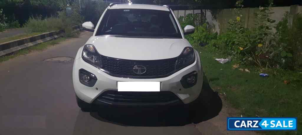 Calgery White Tata Nexon XZA Plus Petrol 2018