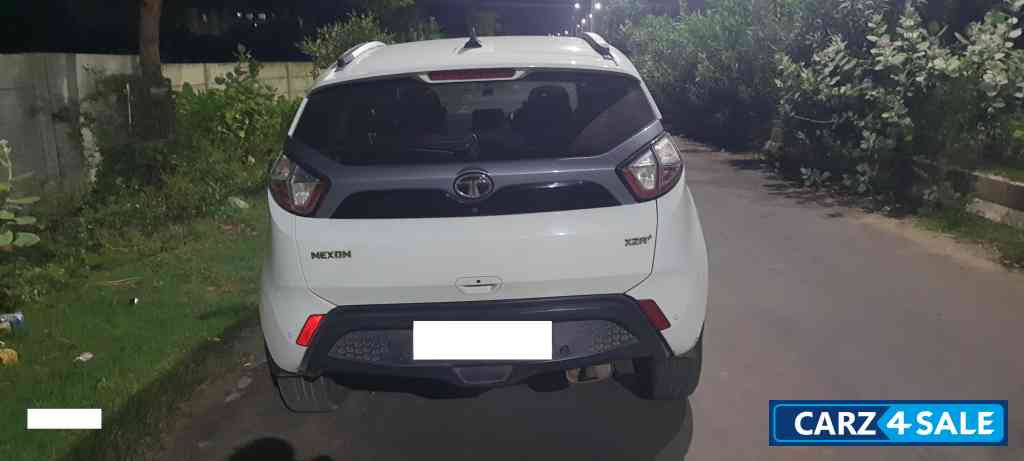 Calgery White Tata Nexon XZA Plus Petrol 2018