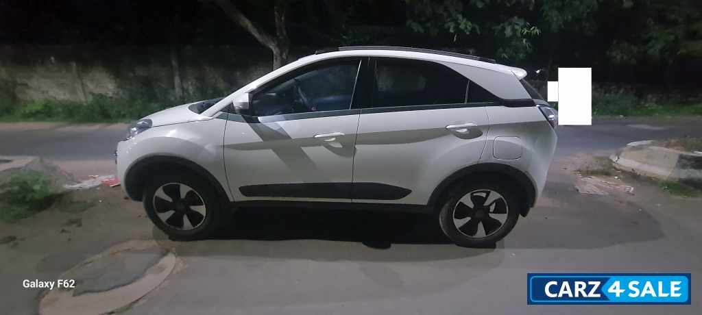 Calgery White Tata Nexon XZA Plus Petrol 2018