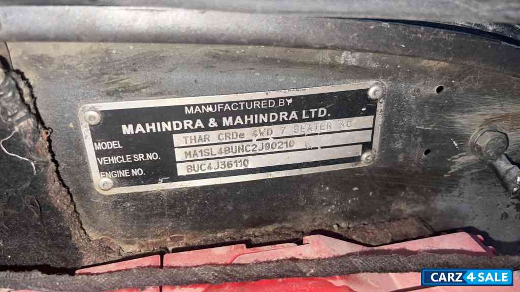 Mahindra Thar 4 X 4 AC 7 Seater
