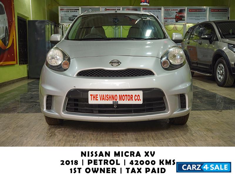 Silver Nissan Micra XV Active