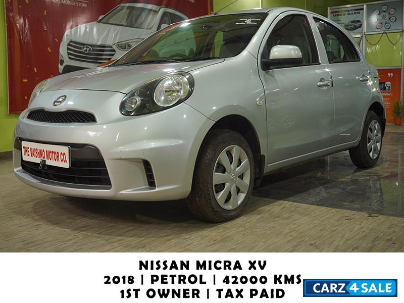 Silver Nissan Micra XV Active