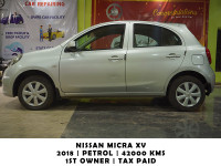 Silver Nissan Micra XV Active