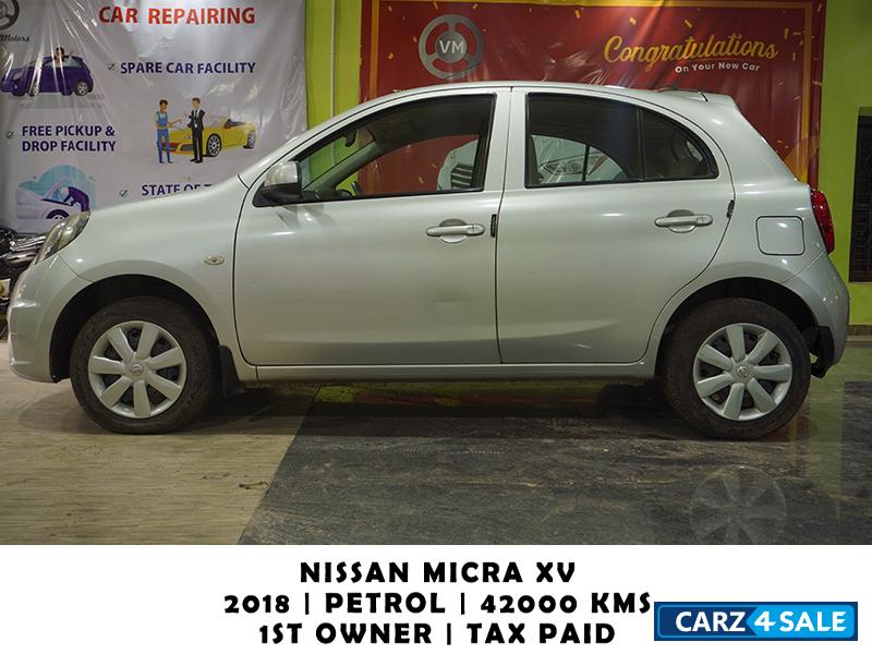 Silver Nissan Micra XV Active