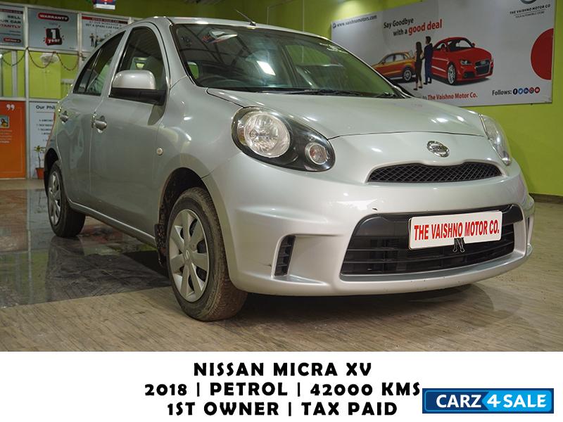 Silver Nissan Micra XV Active