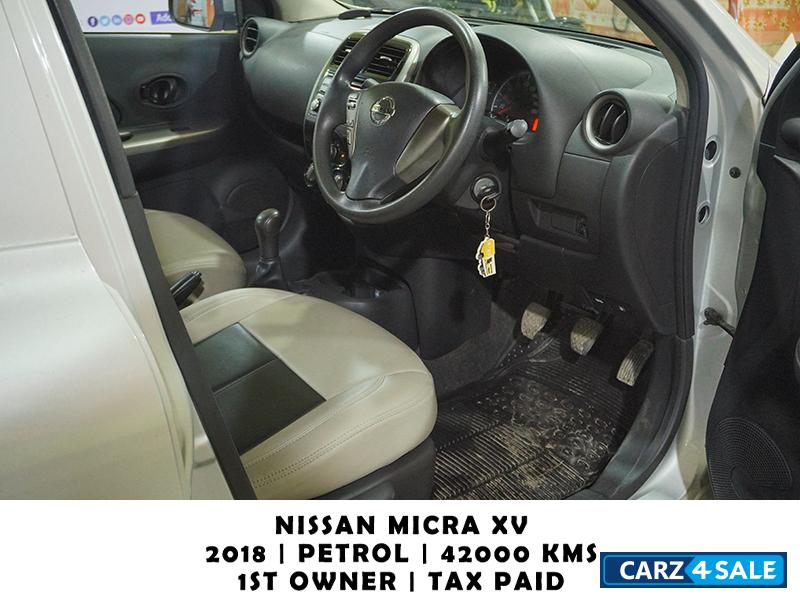 Silver Nissan Micra XV Active