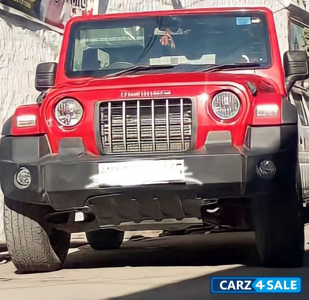 Red Mahindra Thar Petrol ,hard top,top model