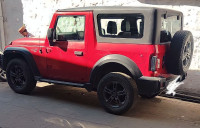 Red Mahindra Thar Petrol ,hard top,top model