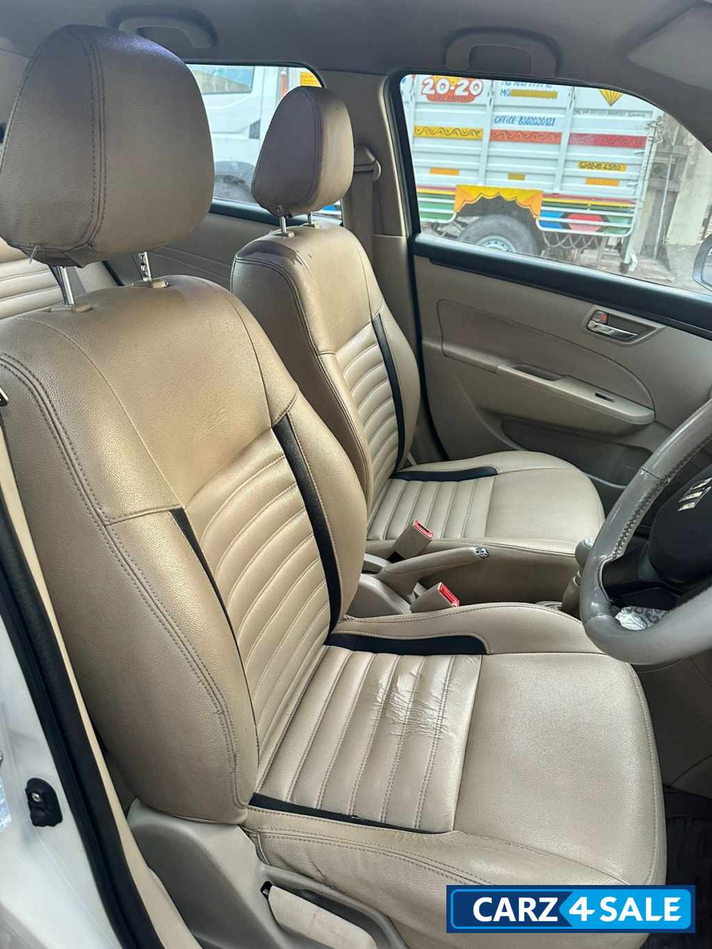 White Maruti Suzuki Dzire VDI