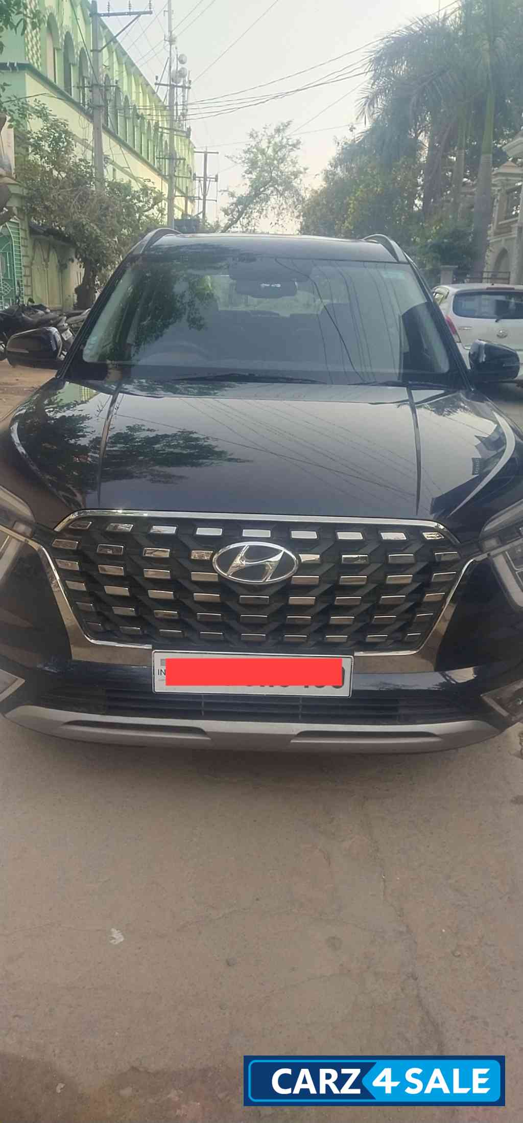 Dark Blue Hyundai Alcazar 1.5 MT Signature dual tone diesel