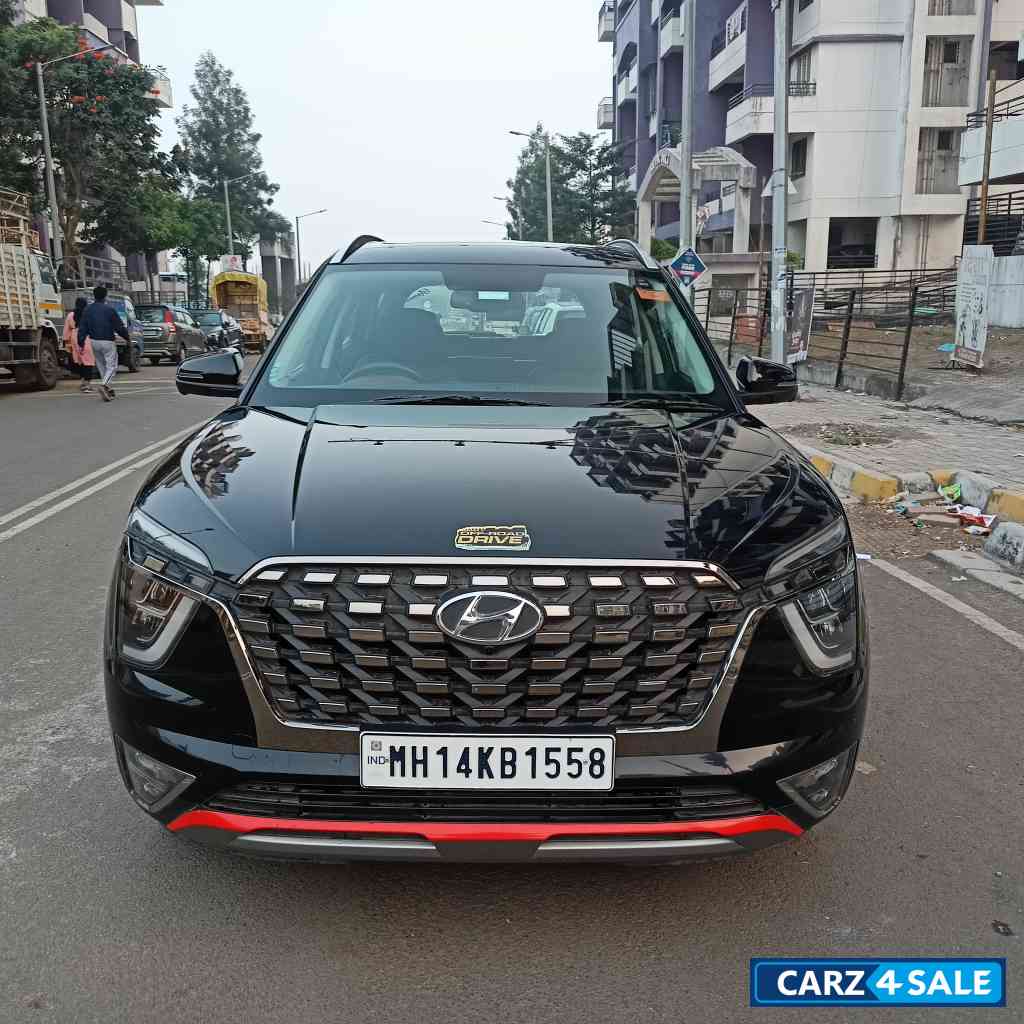 Black Hyundai Alcazar Platinum O 7 seater Diesel AT