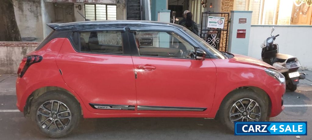 Red & Black Maruti Suzuki Swift ZXI Plus