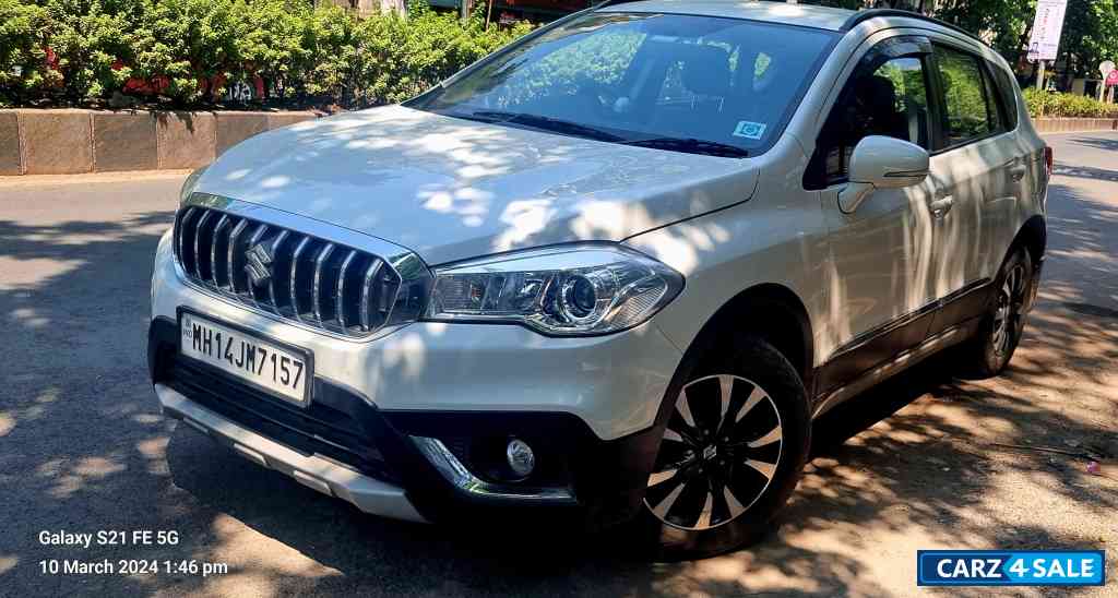 Pearl White Maruti Suzuki S-Cross Zeta Automatic May 2021 Petrol