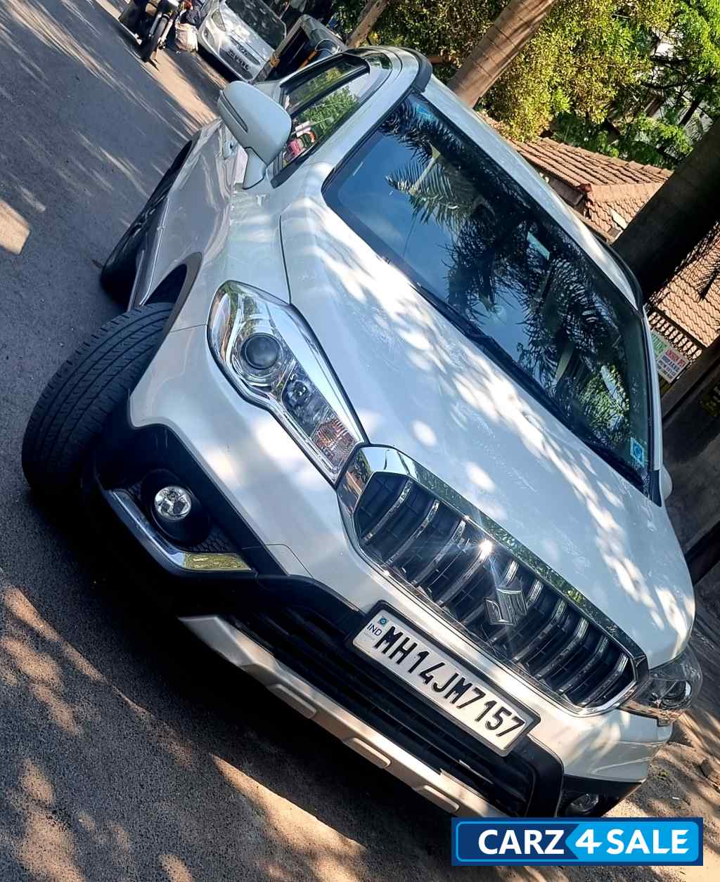 Pearl White Maruti Suzuki S-Cross Zeta Automatic May 2021 Petrol