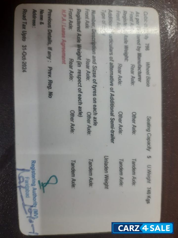 White Maruti Suzuki Alto Lxi