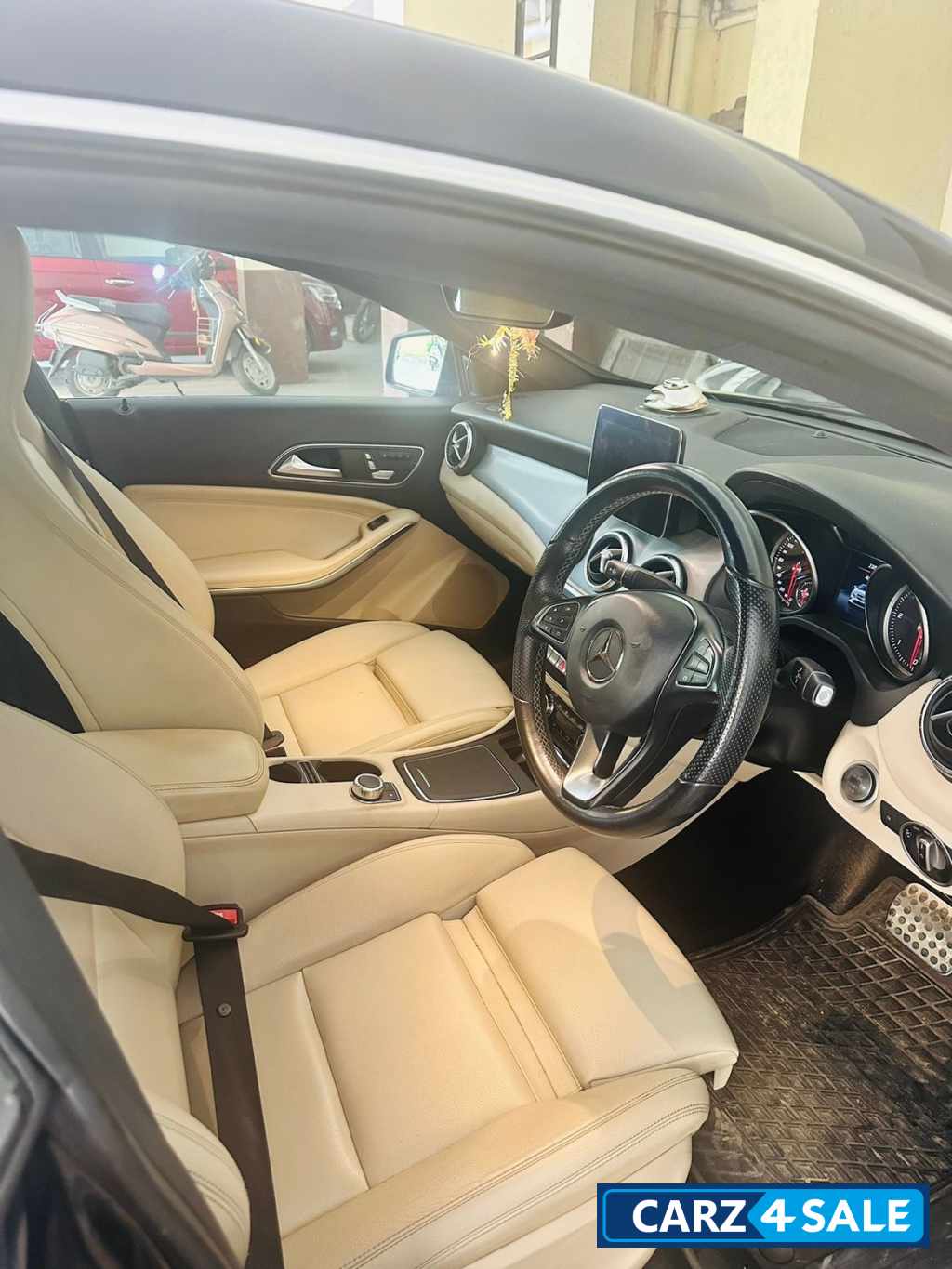 Blue Mercedes-Benz CLA 200 d sport