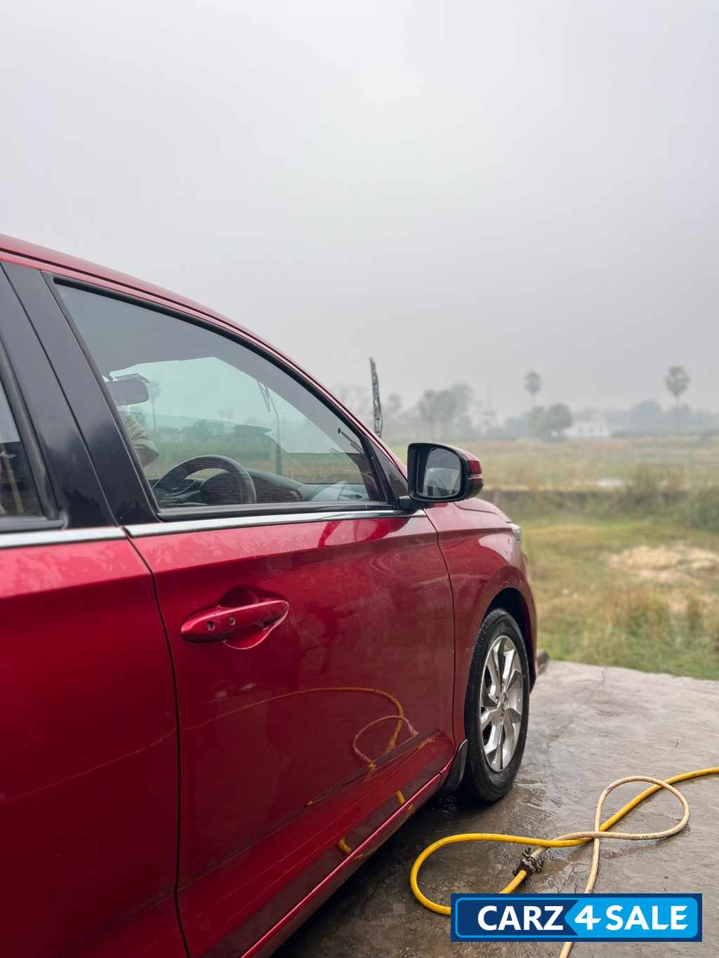 Red Honda Amaze Exclusive edition