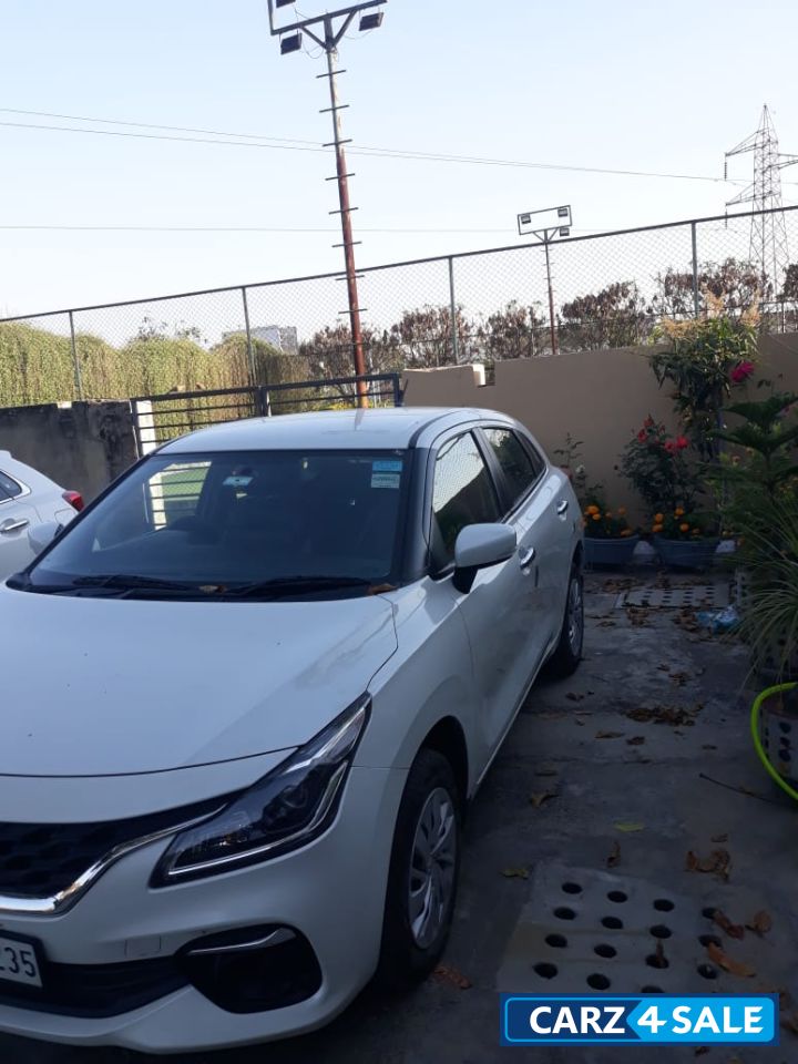 White Maruti Suzuki Baleno DELTA