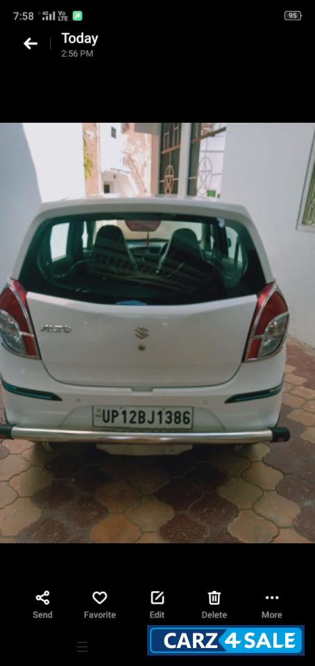 White Maruti Suzuki Alto Lxi